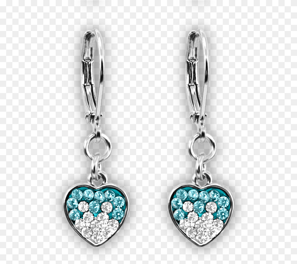 Silver And Crystal Dangle Earrings Earring, Accessories, Jewelry, Diamond, Gemstone Free Png