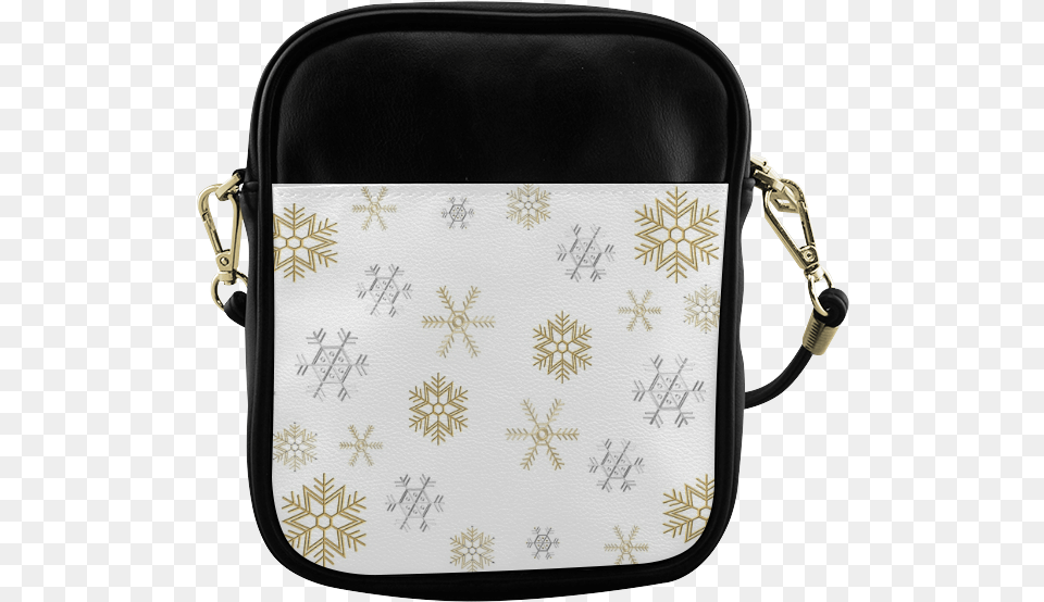 Silver And Gold Snowflakes, Accessories, Bag, Handbag, Purse Free Transparent Png