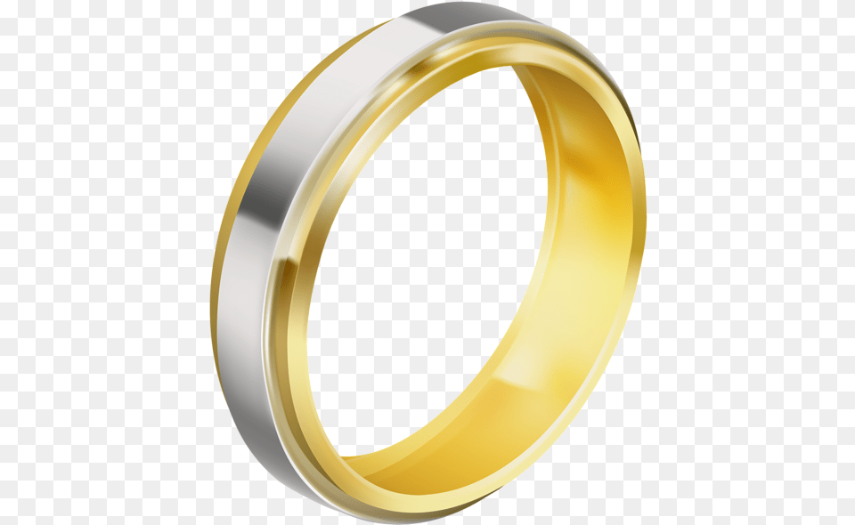 Silver And Gold Wedding Ring Clip Art Image Wedding Rings Gold And Silver, Accessories, Jewelry, Disk Png