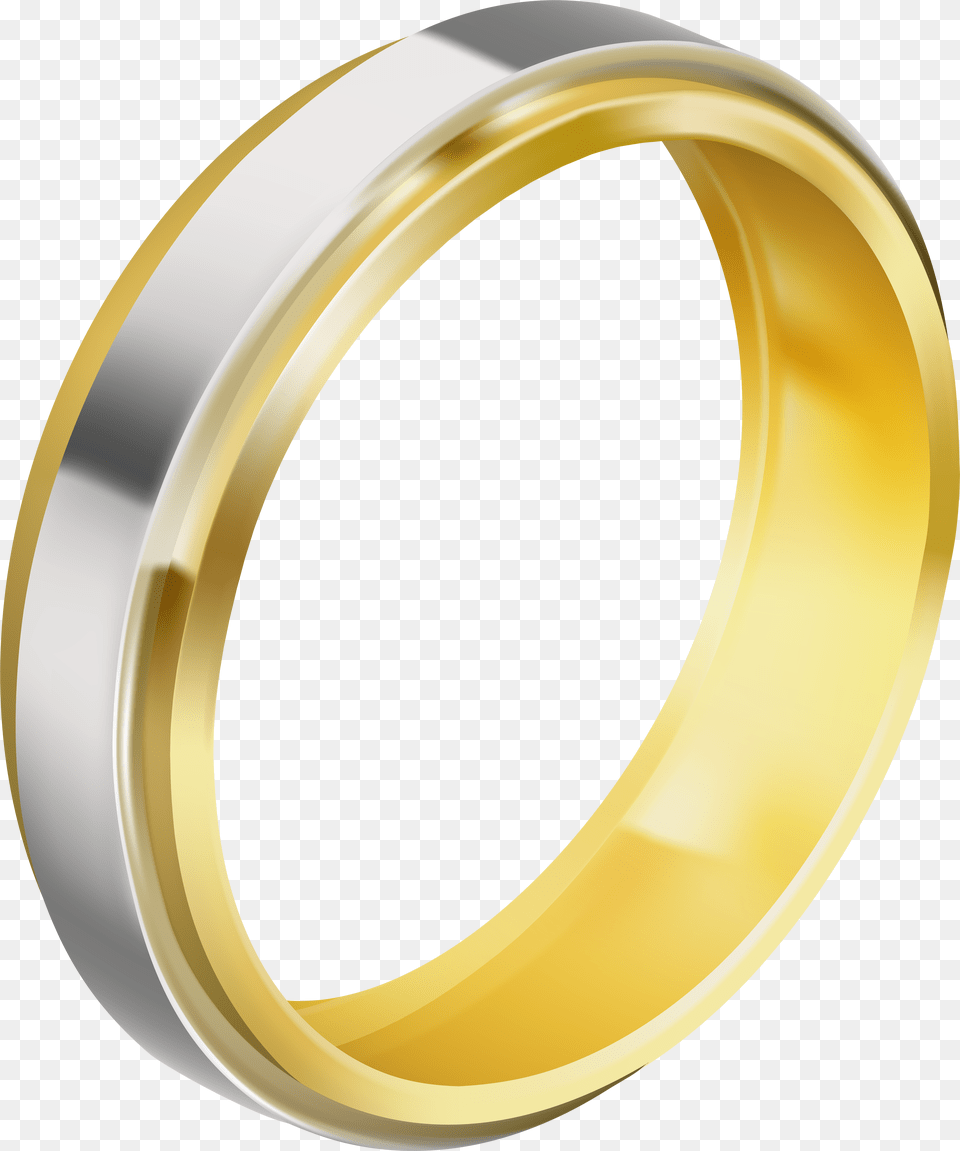 Silver And Gold Wedding Ring Clip Rings Png