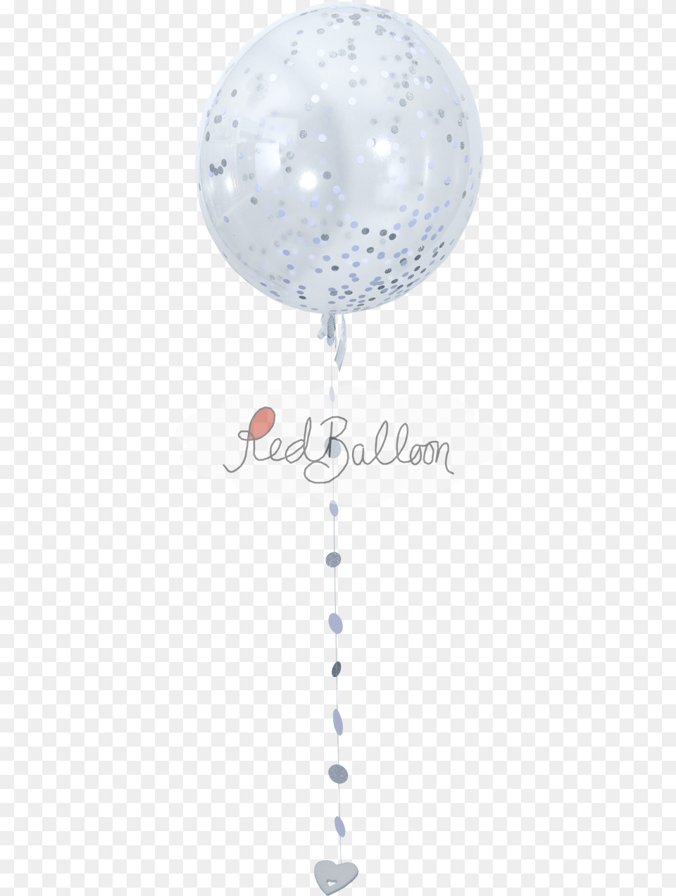 Silver And White Confetti Balloon Darkness, Lamp Png Image