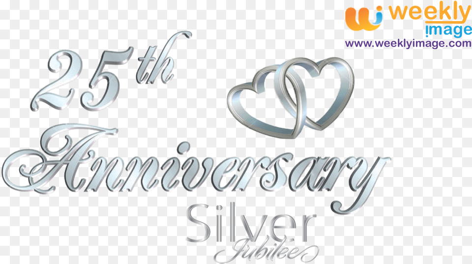 Silver Anniversary Clipart 25 Wedding Anniversary, Accessories, Text, Dynamite, Weapon Free Png Download