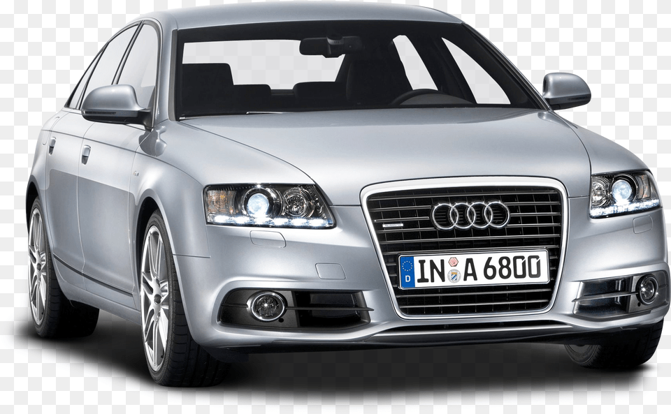 Silver Audi Car Audi A6 C6 S Line, Sedan, License Plate, Vehicle, Transportation Free Png Download