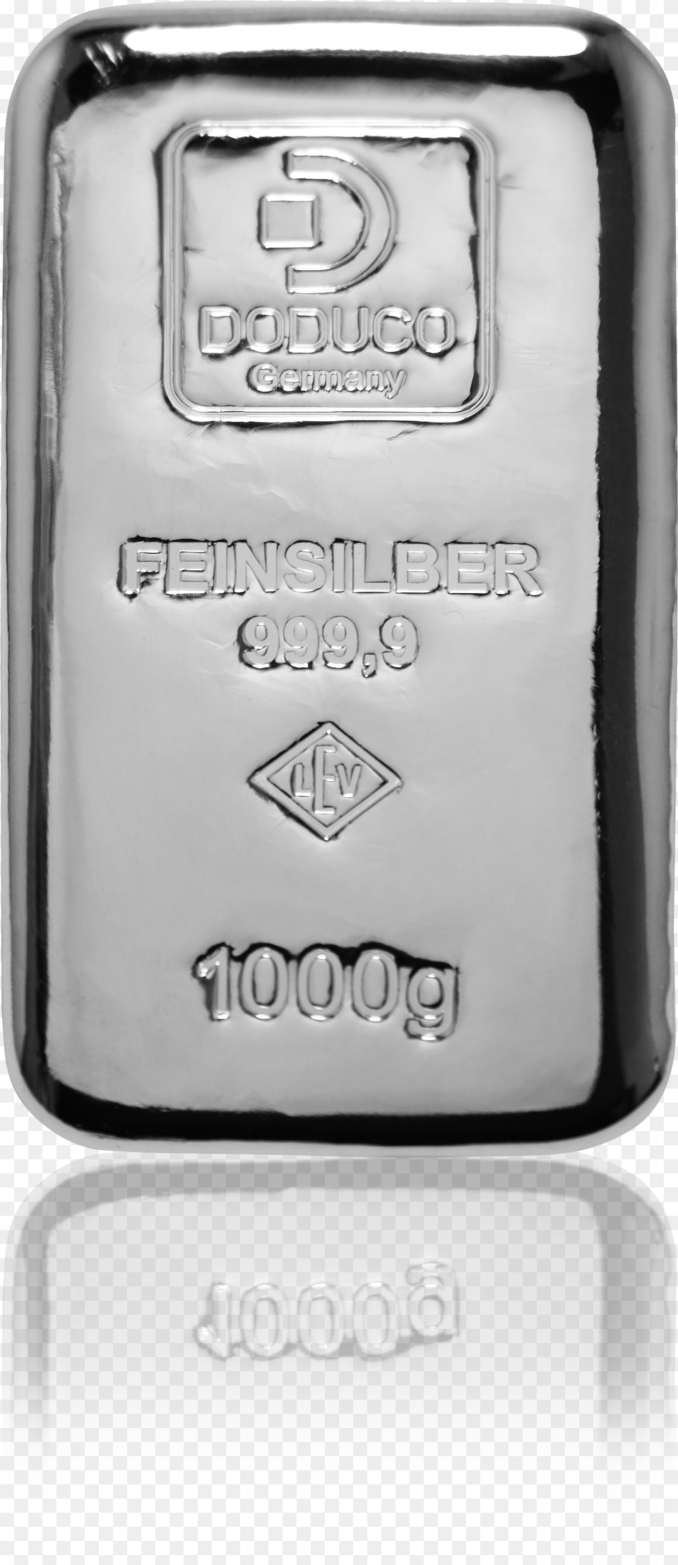 Silver Bar 1 Kg 9999 Doduco Lev Free Png Download