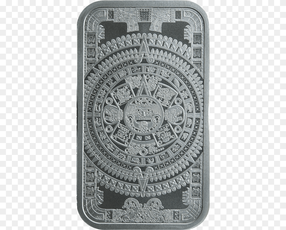 Silver Bar Aztec Calendar, Badge, Logo, Symbol, Blackboard Free Png