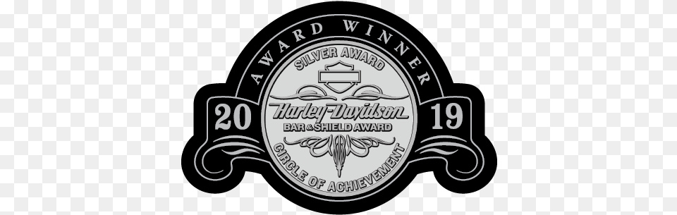 Silver Bar U0026 Shield Circle Of Achievement Award For 2019 Harley Davidson Bar And Shield Award, Logo, Emblem, Symbol, Dynamite Free Png