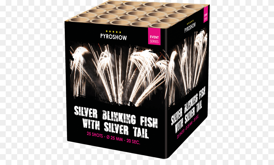 Silver Blinking Fish With Silver Tail Blue, Fireworks, Box, Scoreboard Png Image