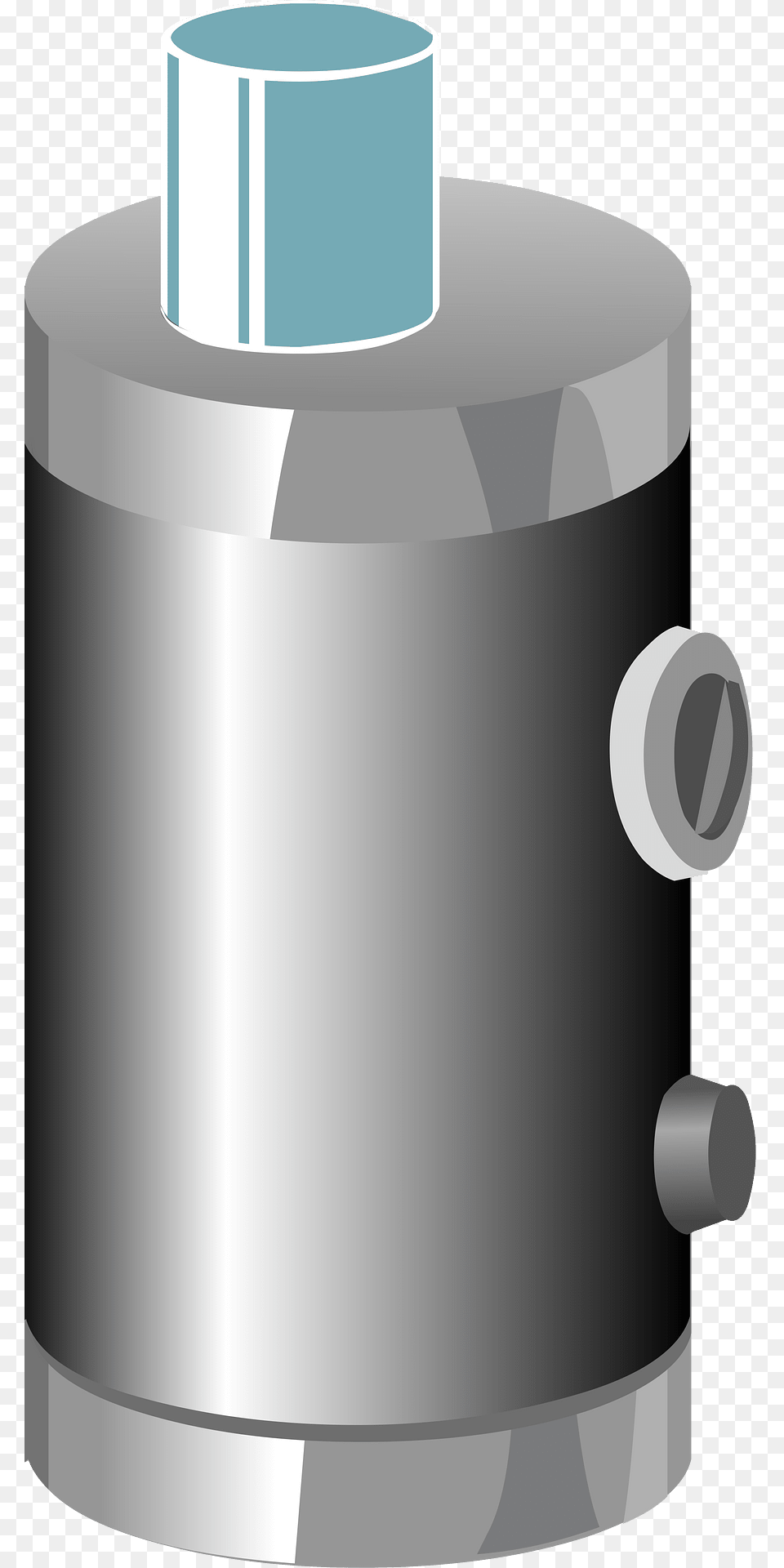 Silver Boiler Clipart, Cylinder, Bottle, Shaker, Device Png