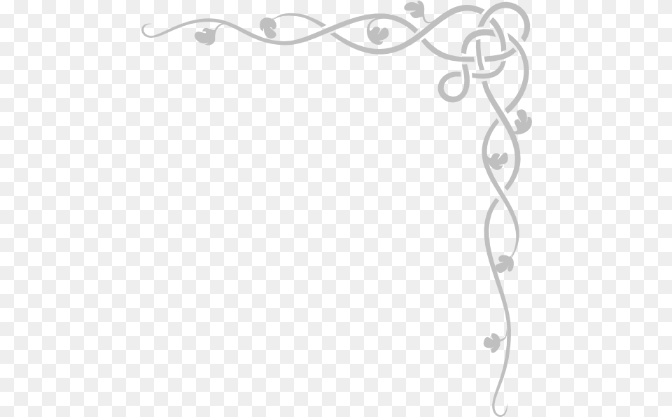 Silver Borders Transparent Simple Celtic Knot Line, Art, Floral Design, Graphics, Pattern Png Image