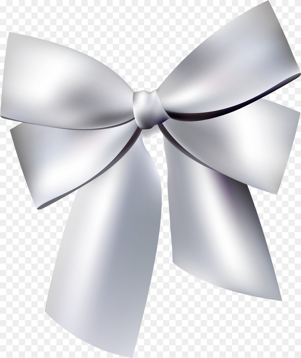 Silver Bow Silver Ribbon, Accessories, Formal Wear, Tie, Bow Tie Free Png Download