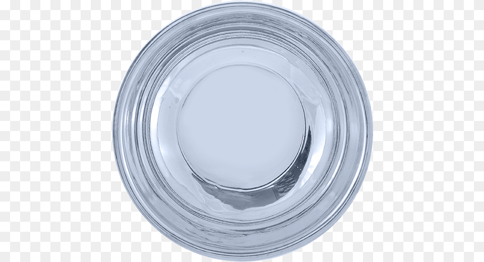 Silver Bowl Circle, Food, Meal, Plate, Pottery Free Png