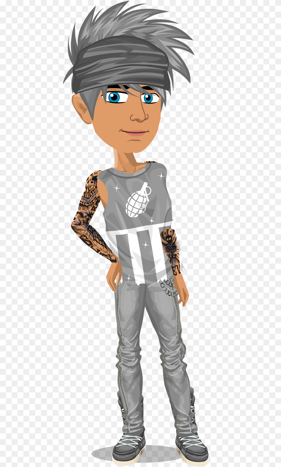 Silver Boy Model Msp Boy Looks, Book, Publication, Comics, Clothing Free Transparent Png