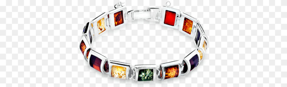 Silver Bracelet With Mixed Amber Bracelet, Accessories, Jewelry, Gemstone, Ornament Png