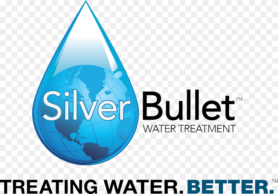 Silver Bullet Water Treatment, Droplet, Logo Png Image