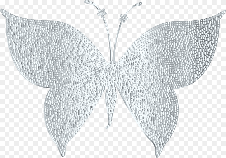 Silver Butterfly Clipart Amp Silver Butterfly Clip Art Silver Butterfly Vector, Accessories, Chandelier, Lamp, Formal Wear Free Png Download