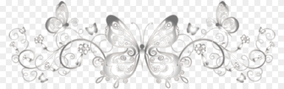 Silver Butterfly Decoration Elegant Elegante Decoracin Tiara, Accessories, Chandelier, Lamp, Art Png