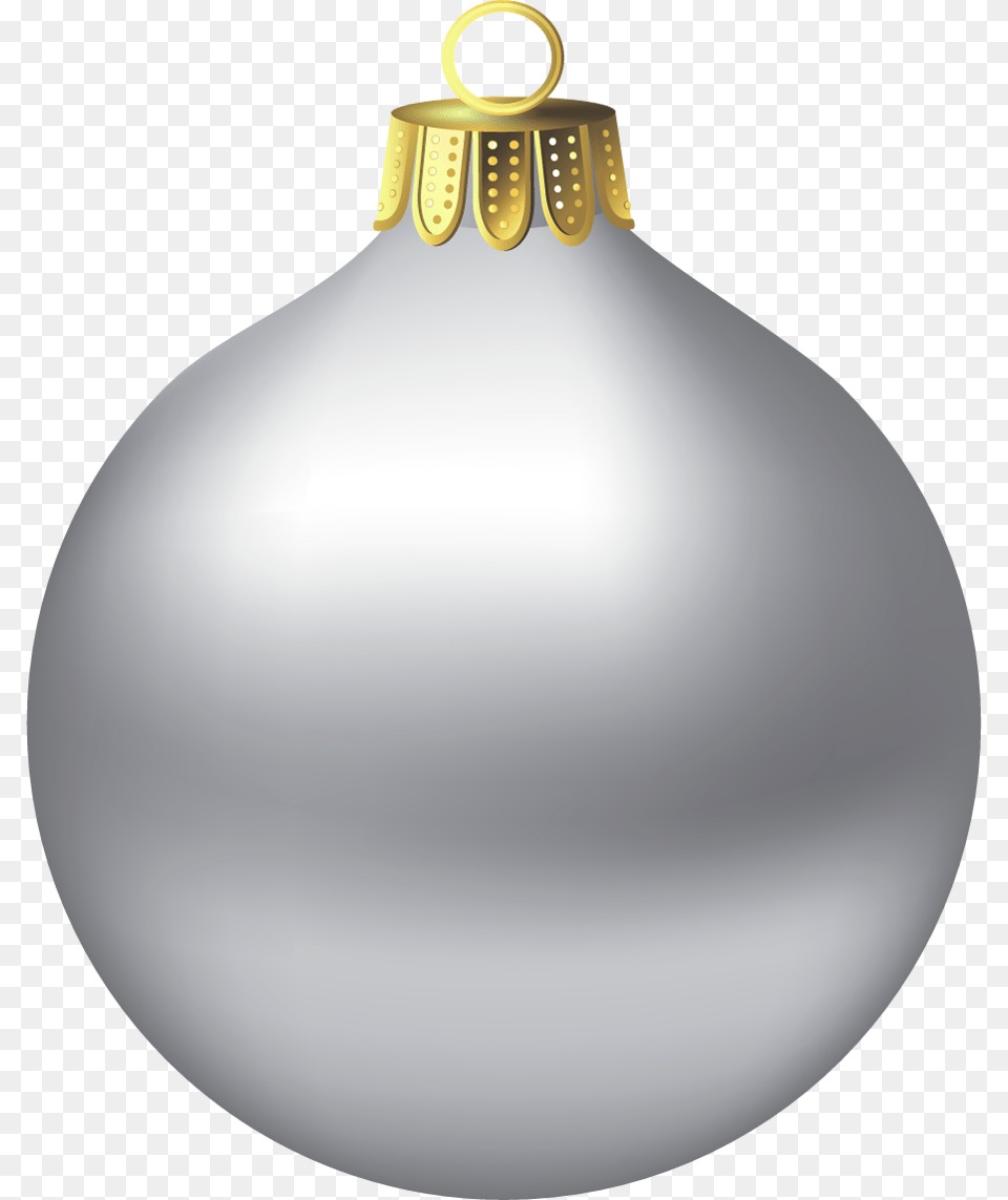 Silver Christmas Ball 1 Image Silver Christmas Ball, Accessories, Lighting, Jewelry, Pearl Free Png