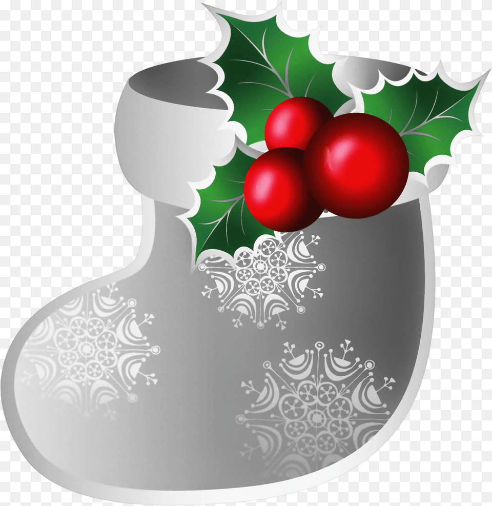 Silver Christmas Clip Art Silver Christmas Stocking Clipart, Vase, Pottery, Jar, Graphics Png Image