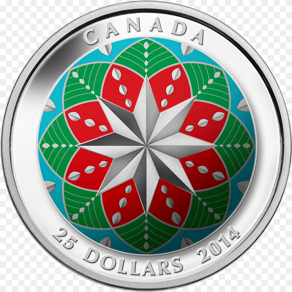 Silver Christmas Ornament Christmas Coin Canada Free Png