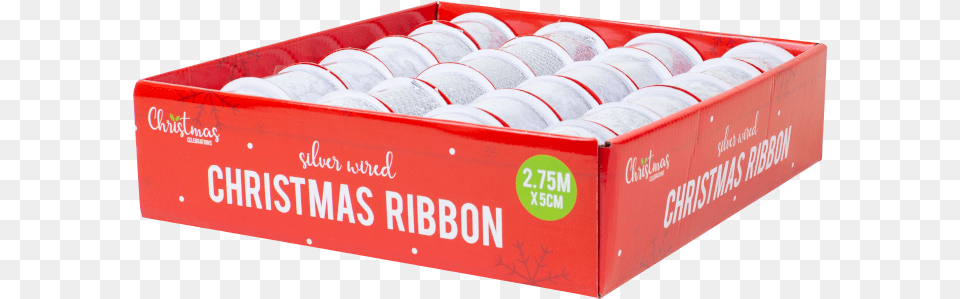 Silver Christmas Wired Ribbon Box, Ball, Sport, Golf Ball, Golf Png