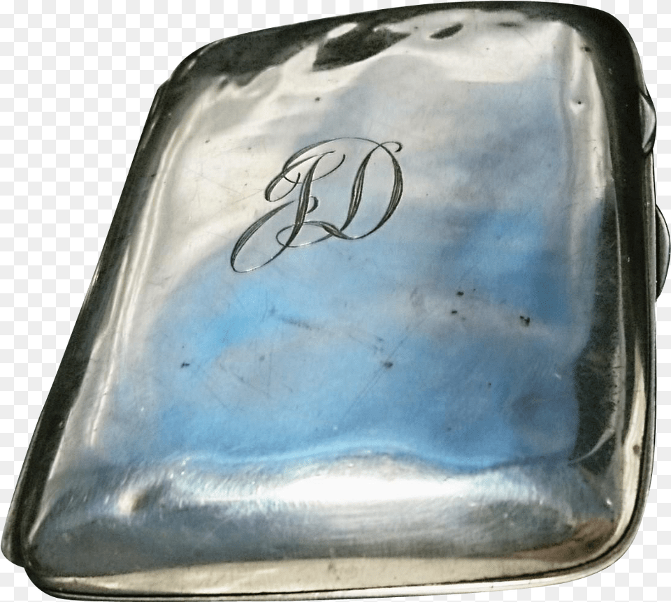 Silver Cigarette Case Art Deco, Accessories, Bag, Cushion, Handbag Free Png