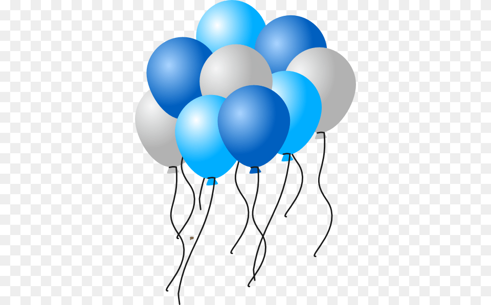 Silver Clipart Ballon Blue And White Balloons, Balloon Free Transparent Png