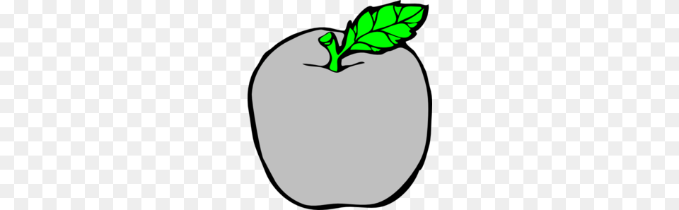 Silver Clipart Gray, Apple, Food, Fruit, Plant Png