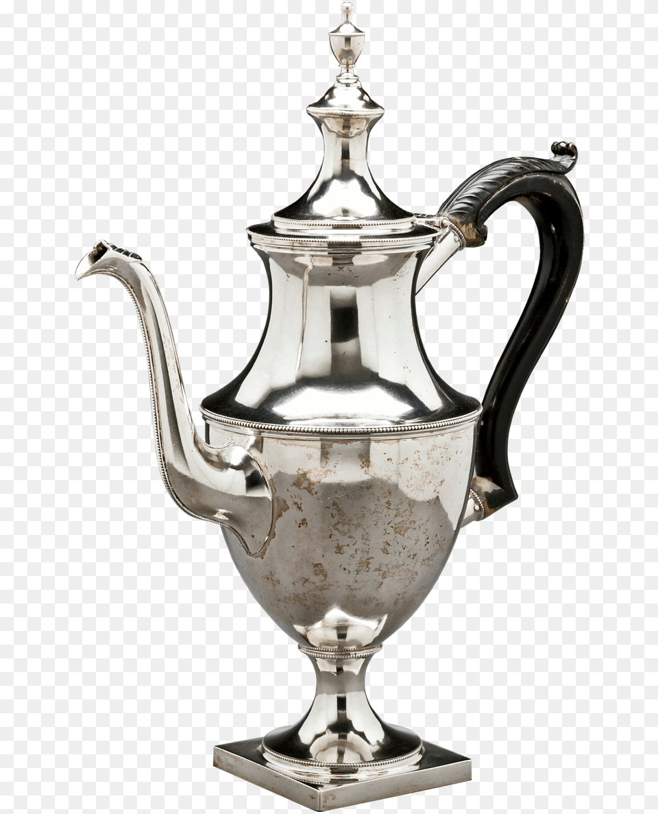 Silver Coffeepot Coffeepot Antique Silverware Coffee Pot, Cookware, Pottery, Teapot Png Image
