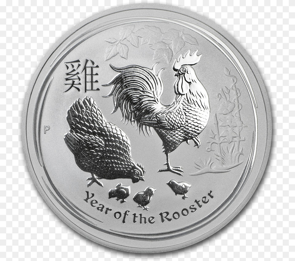 Silver Coin, Animal, Bird, Chicken, Fowl Free Transparent Png