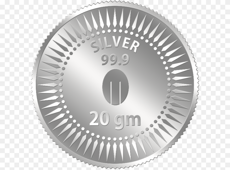 Silver Coin 5 Gm, Aluminium Png