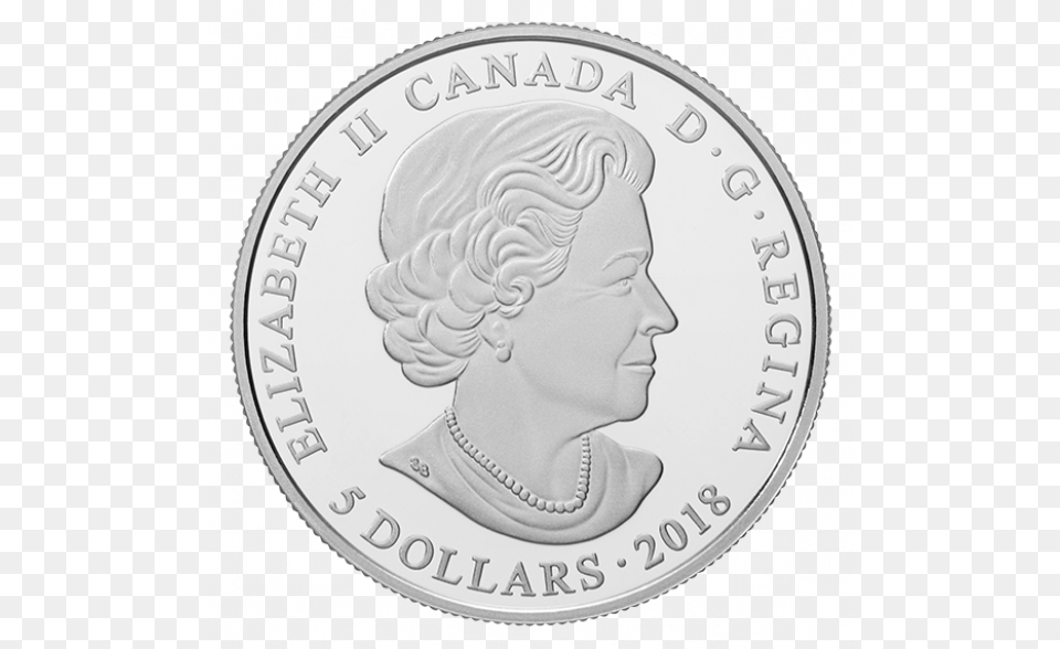 Silver Coin Feruary Birthstone Swarovski Queen Elizabeth Cash, Baby, Person, Face, Head Free Png Download