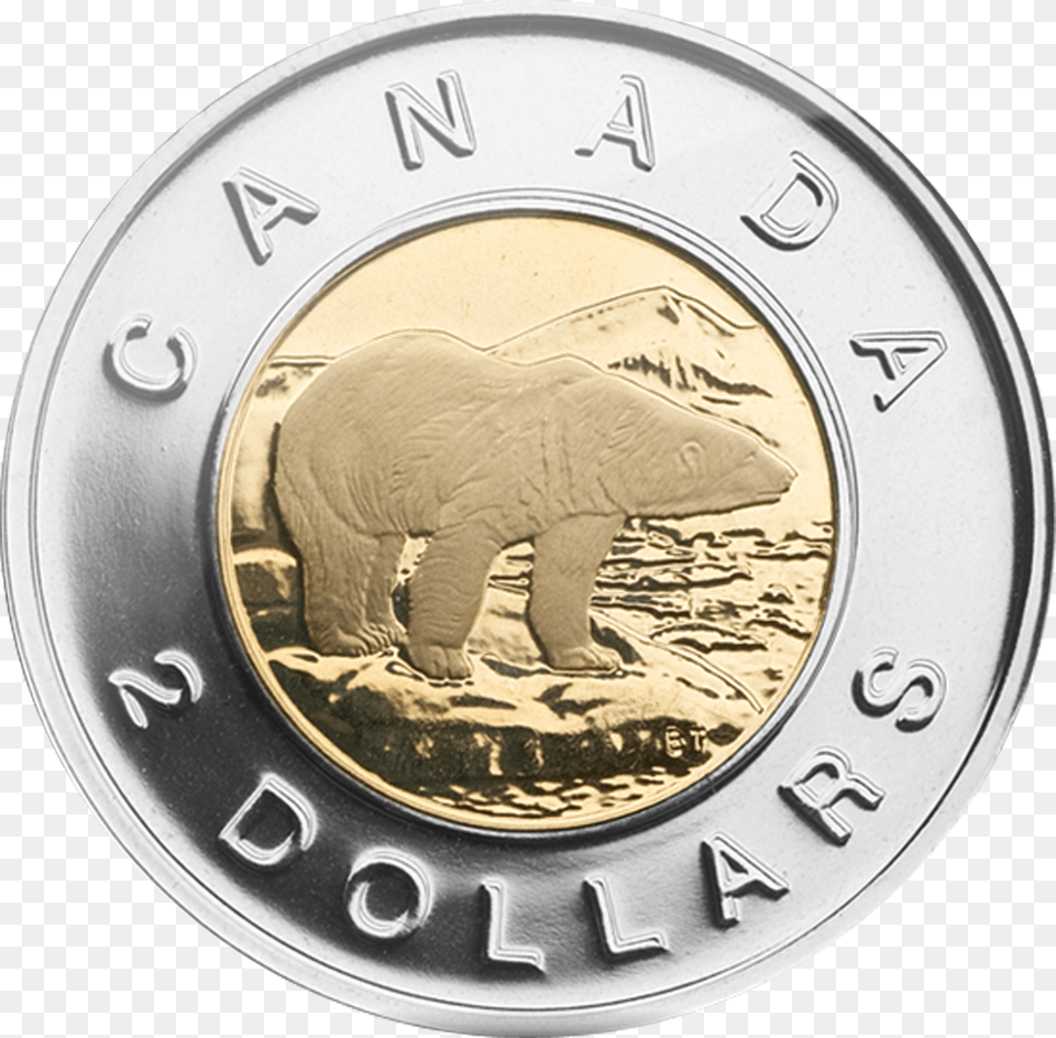 Silver Coin Loonie And Toonie, Animal, Elephant, Mammal, Wildlife Png