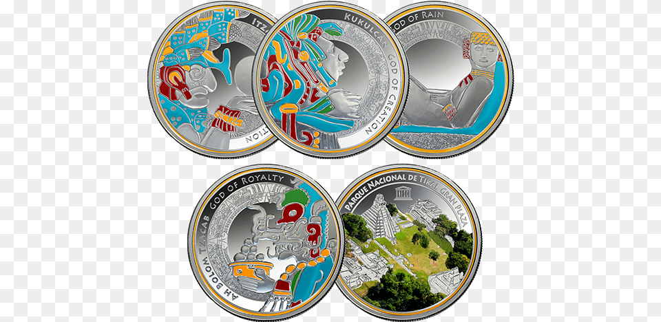 Silver Coin Maya God, Money, Disk Free Png