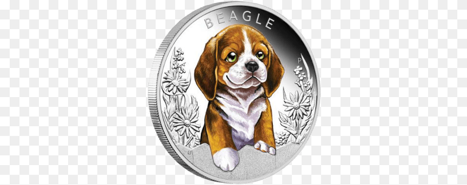 Silver Coin Quotpuppies Proof Coinage, Animal, Canine, Dog, Hound Png Image