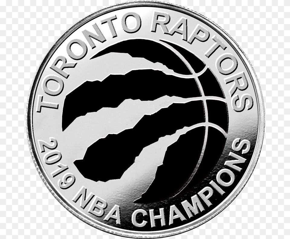 Silver Coin Toronto Raptors 2019 Nba Champions 1 Oz Toronto Raptors, Logo, Money Free Png