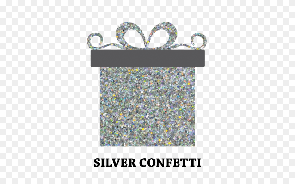 Silver Confetti Siser Giltter Htv Sheet Heart, Accessories, Jewelry Free Png Download