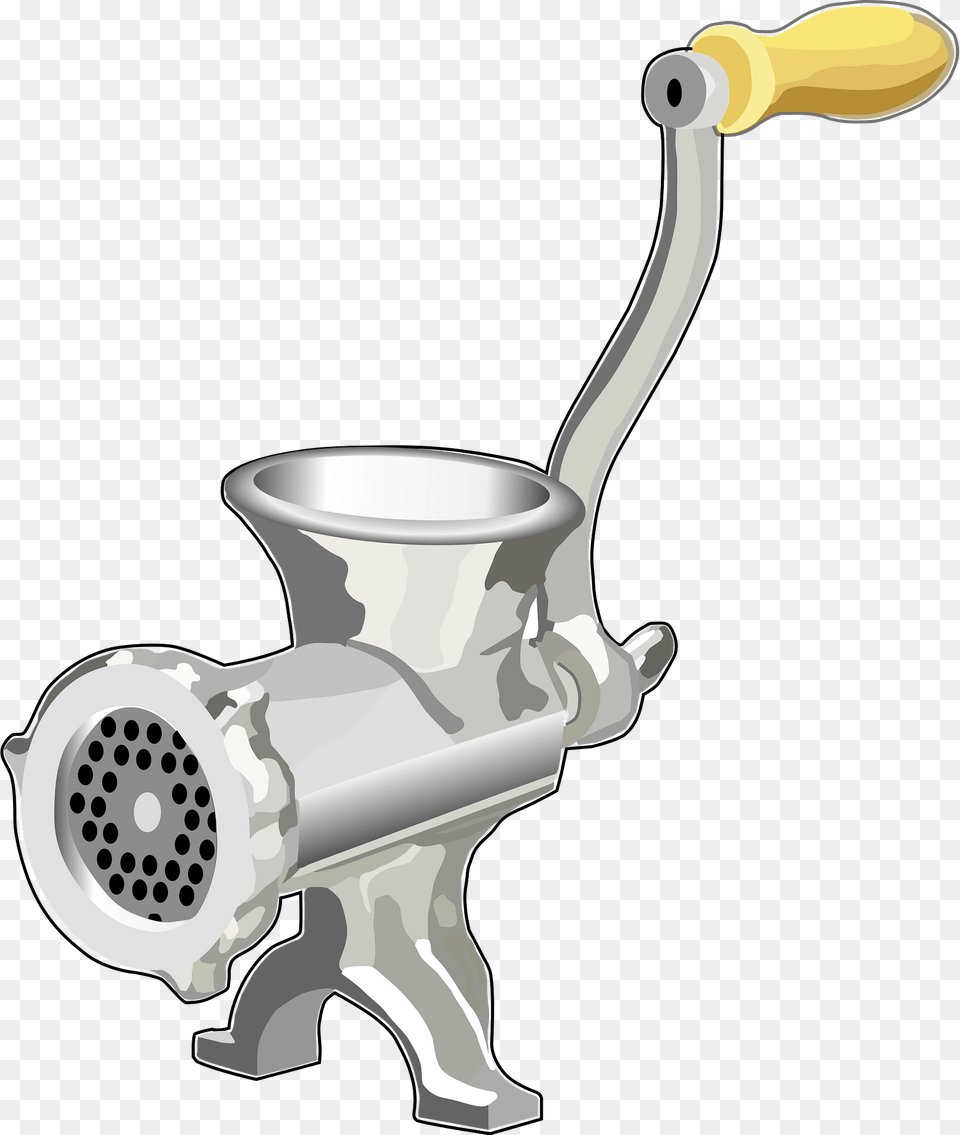 Silver Crank Meat Grinder Clipart, Smoke Pipe Free Transparent Png