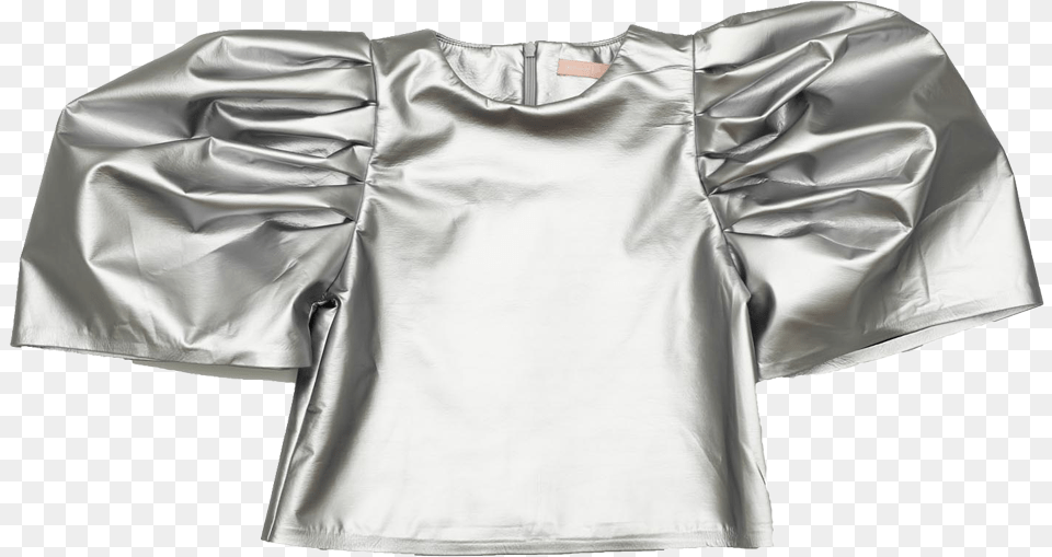 Silver Crown Blouse U2013 Shan And Toad Luxury Kidswear Shop Leather Jacket, Clothing, Coat, Shirt, Fashion Png