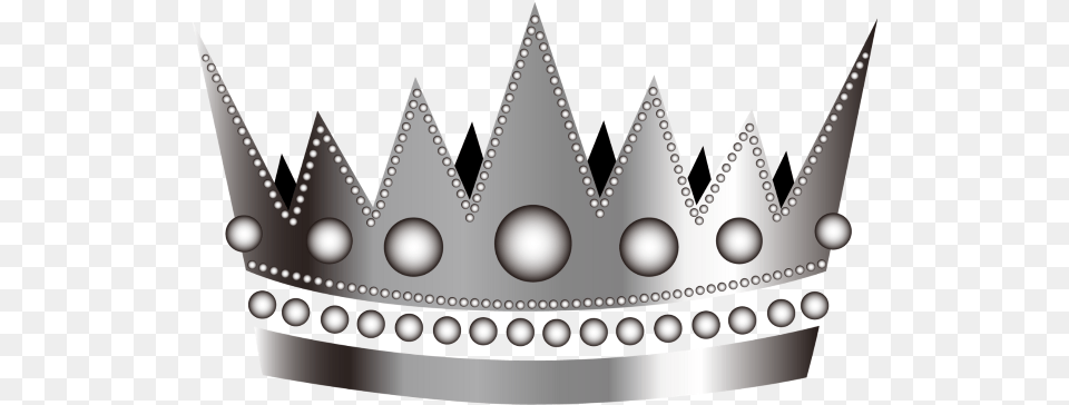 Silver Crown Cartoon Transparent Crown Silver, Accessories, Jewelry Png Image
