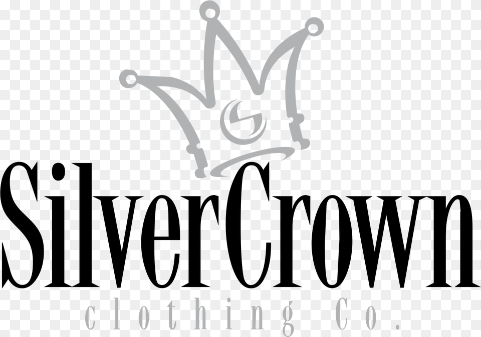 Silver Crown Clothing Logo Silver Crown, Stencil, Symbol, Text Free Transparent Png