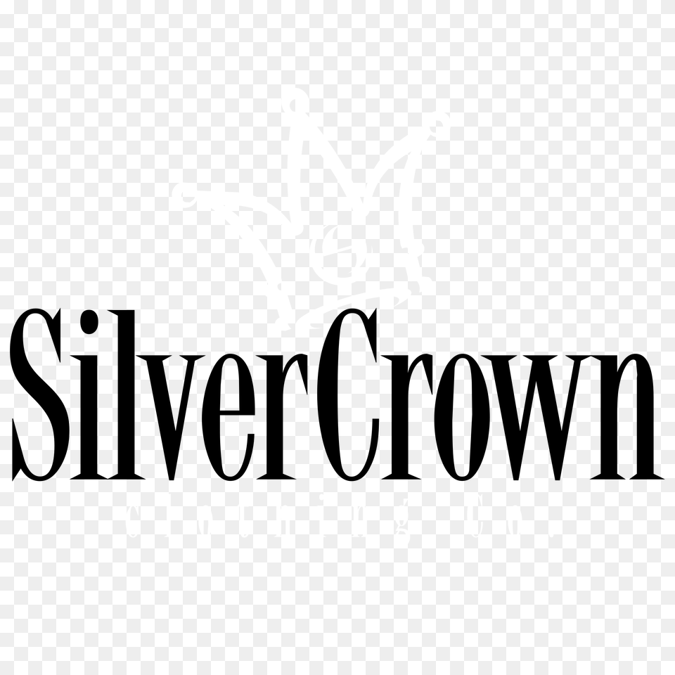 Silver Crown Clothing Logo Transparent Vector, Stencil, Symbol Png Image