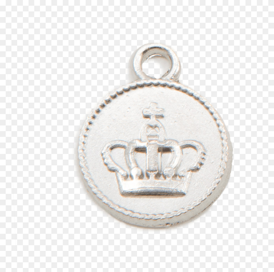 Silver Crown Coin Charm Locket, Accessories, Pendant Free Png