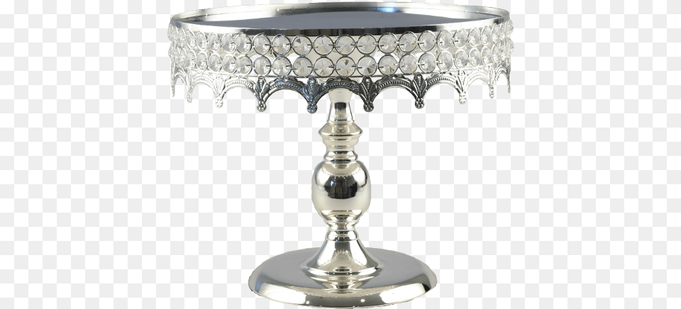 Silver Crystal Cake Stand Champagne Stemware, Lamp, Chess, Game Free Transparent Png