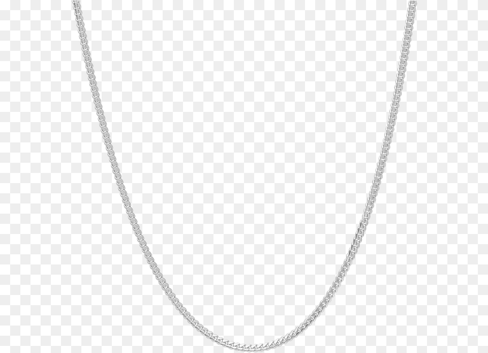 Silver Cuban Chain Necklace Necklace, Accessories, Jewelry Free Png