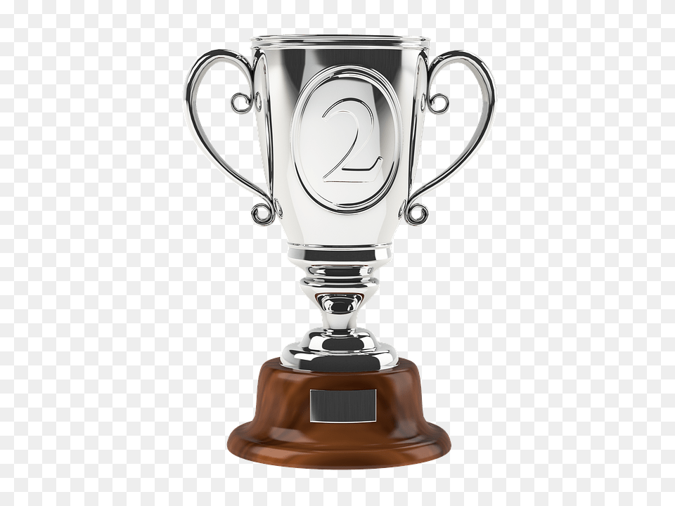 Silver Cup Second Two, Trophy, Smoke Pipe Free Png Download