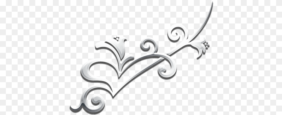 Silver Design 7 Image Heart, Accessories, Art, Floral Design, Graphics Free Png