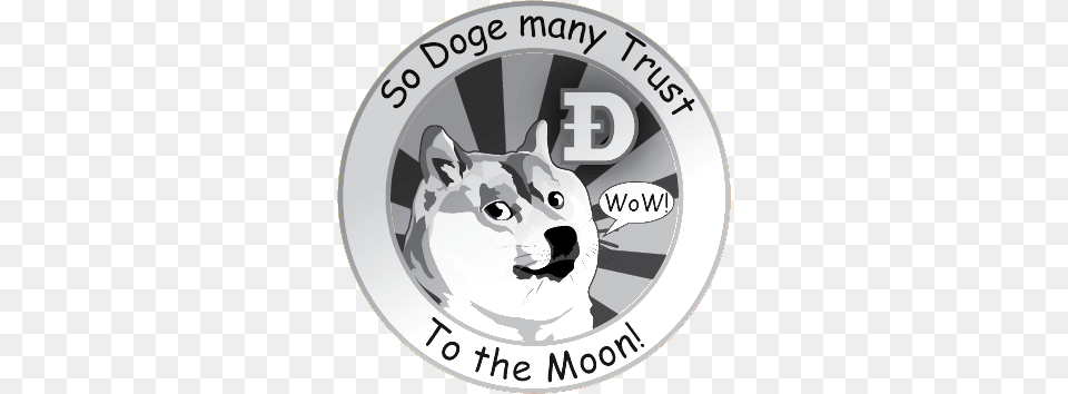 Silver Dogecoin Imgur Llc, Logo, Animal, Cat, Mammal Png Image