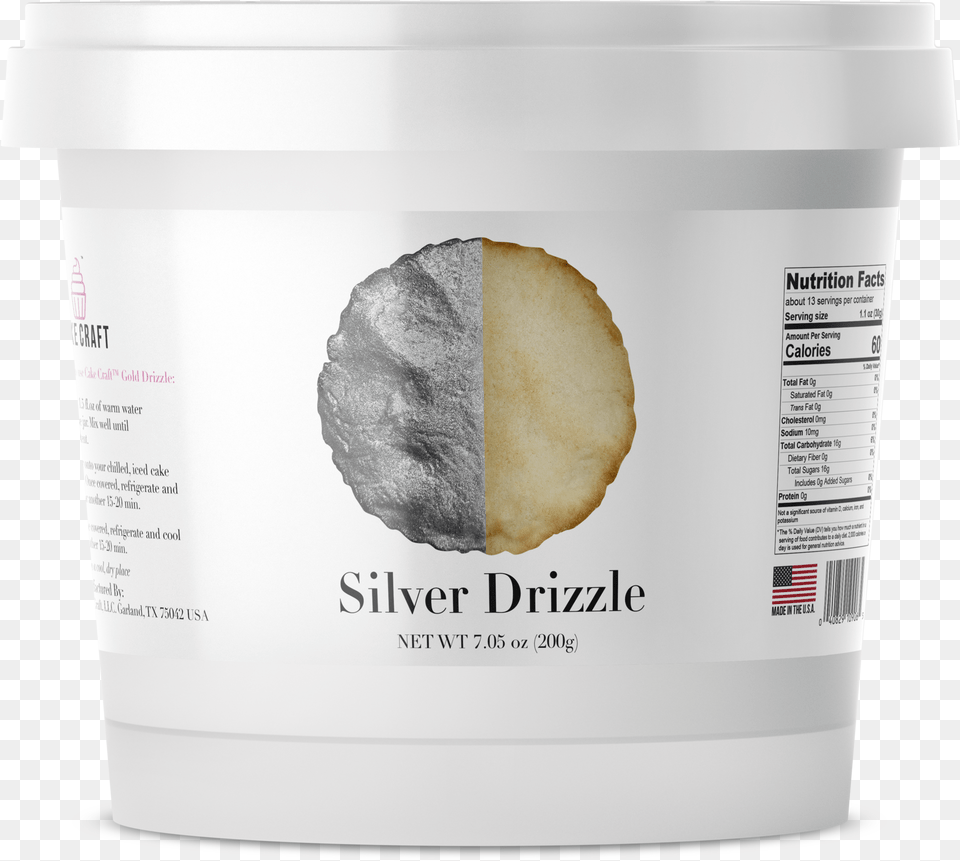 Silver Drizzle Cake Craft Gold Drizzle, Cream, Dessert, Food, Ice Cream Png Image