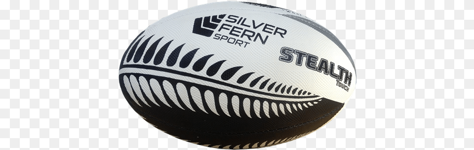 Silver Fern Stealth Touch Rugby Ball Rugby Ball New Zealand, Rugby Ball, Sport Png Image
