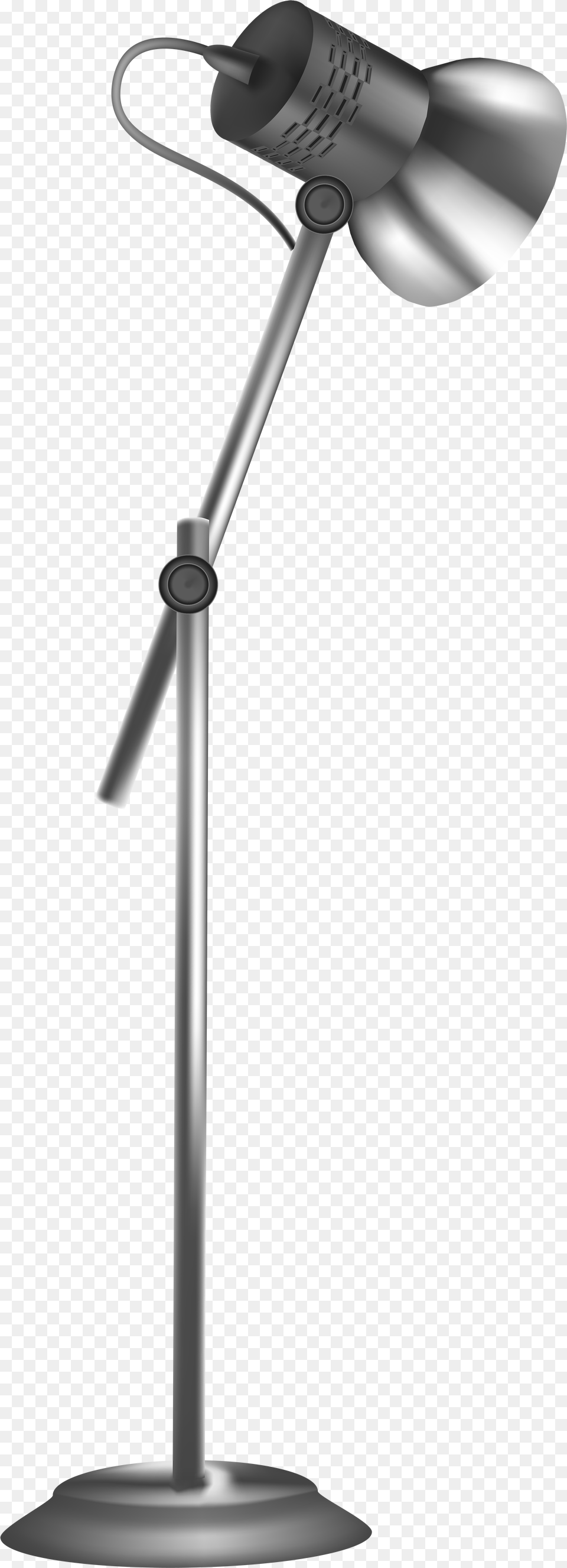 Silver Floor Lamp Clip Art Wind Turbine, Electrical Device, Lighting, Microphone, Lampshade Png Image